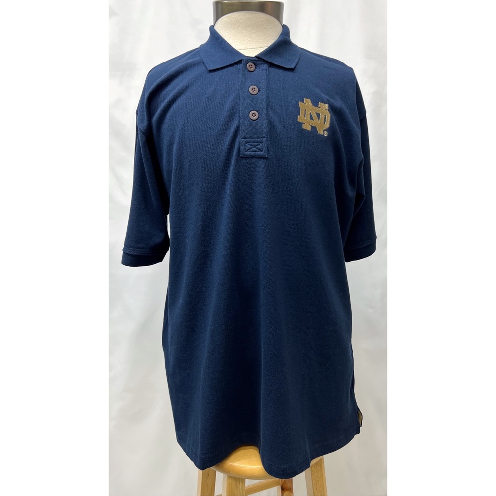 Colony Men's Notre Dame Pique Polo Short Sleeve Collared Shirt